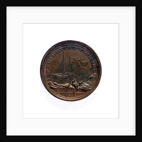 Medal commemorating the Free British Fishery Society; reverse by L.C. Koch