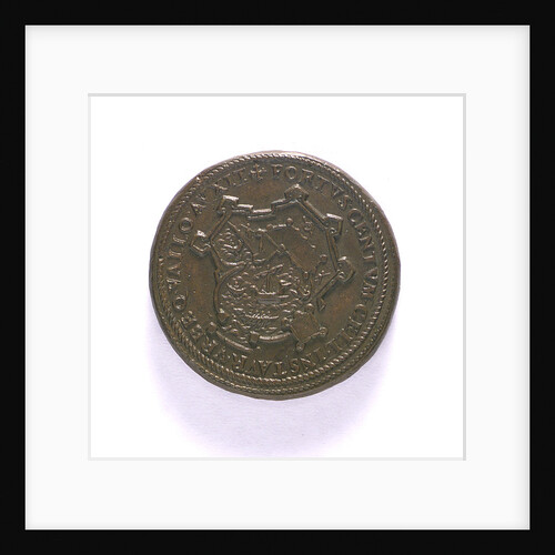 Medal commemorating the fortress and harbour of Civitavecchia; reverse by unknown