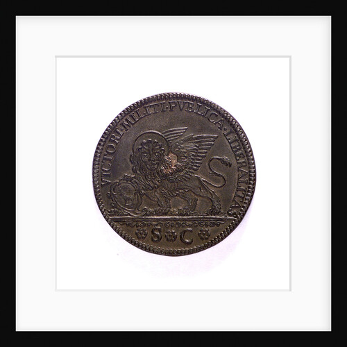 Medal commemorating Admiral Civrani's victory over the Turks at Cyprus, 1753; obverse by unknown