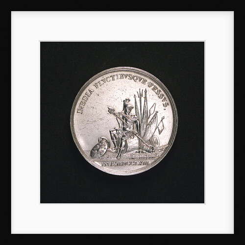 Medal commemorating the action of Captain Salomon Dedel and the Peace of Hubertsburg, 1755; reverse by Johann Georg Holtzhey