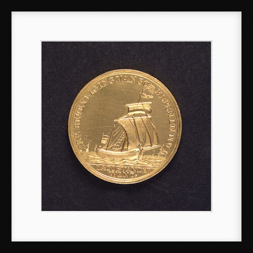 Medal commemorating J van der Windt's warning to the Dutch fishing fleet; obverse by A. van Baerll