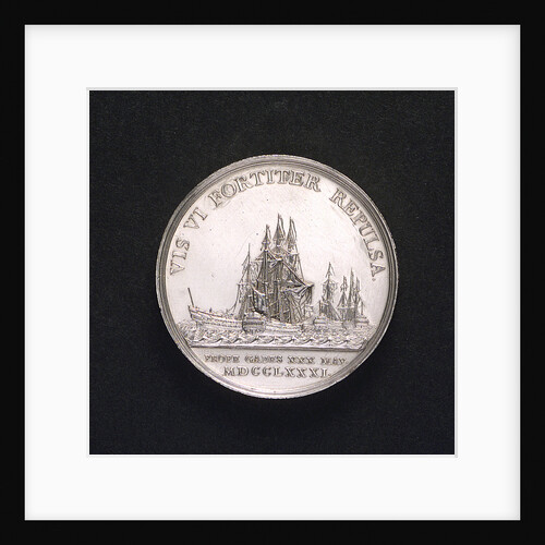 Medal commemorating action off Cadiz, 1781; obverse by Johann Georg Holtzhey