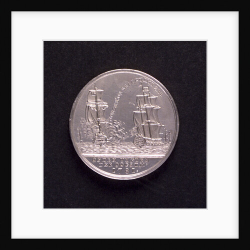 Medal commemorating the Battle of Doggerbank, 1781; obverse by A. van Baerll