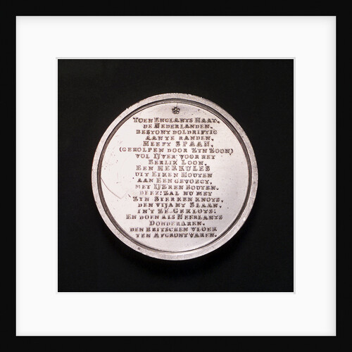 Medal commemorating the launch of the 'Hercules' of 60 guns, 1782; reverse by A. van Baerll