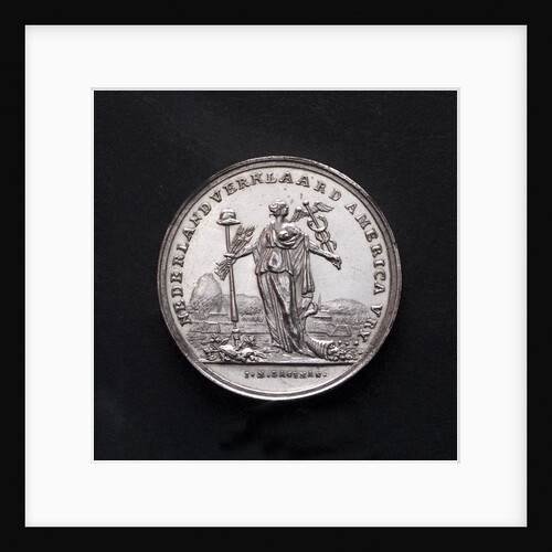 Medal commemorating the United States declared free by the Netherlands; obverse by J.M. Lageman