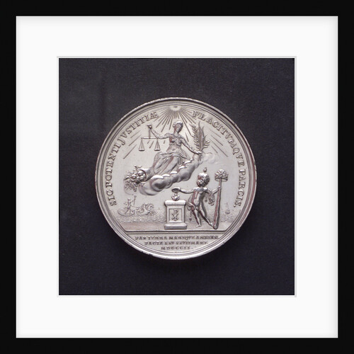Medal commemorating the Peace of Amiens, 1801; obverse by Johann Georg Holtzhey