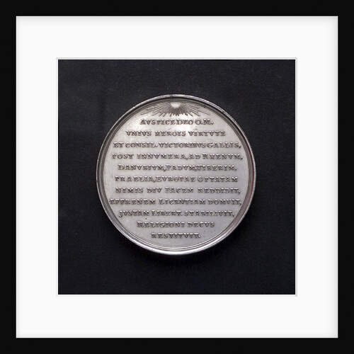 Medal commemorating the Peace of Amiens, 1801; reverse by Johann Georg Holtzhey