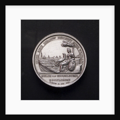 Medal commemorating the opening of the new harbour of Middelburg, 1817; obverse by Simon and Bourje