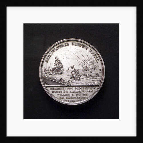 Medal commemorating the opening of the new harbour of Middelburg, 1817; reverse by Simon and Bourje