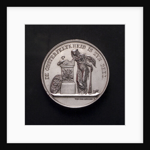Medal commemorating the death of Lieutenant Jan Carel Josephus van Speyk, 1831; obverse by D. van der Kellen