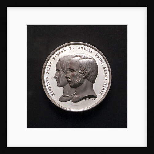 Medal commemorating the marriage of Admiral Prince Henry of Holland, 1853; obverse by J.P. Menger
