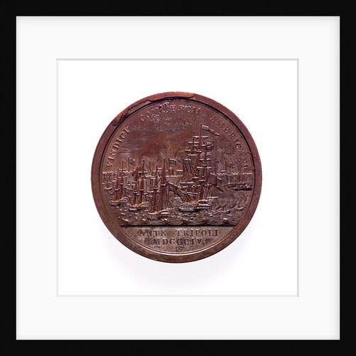 Medal commemorating Commodore E Preble and the bombardment of Tripoli, 1804; reverse by J.M. Reich