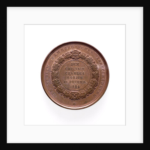 Medal commemorating the Hamburg Society of Underwriters; reverse by unknown