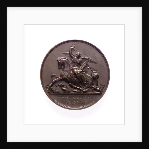 Medal commemorating the Battles of Heligoland and Lissa and Admiral von Tegetthoff; reverse by J. Tautenhayn