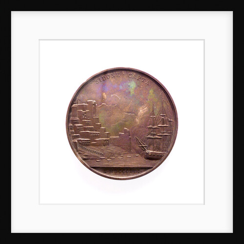 Medal commemorating the Battle of Sidon, 1841; reverse by F. Stiore