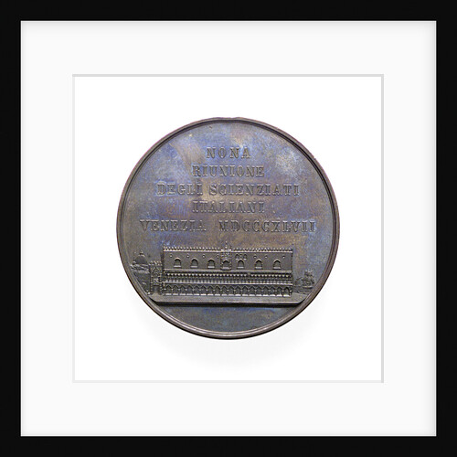 Medal commemorating Marco Polo and the 9th Conference of Italian Scientists; reverse by A. Fabris