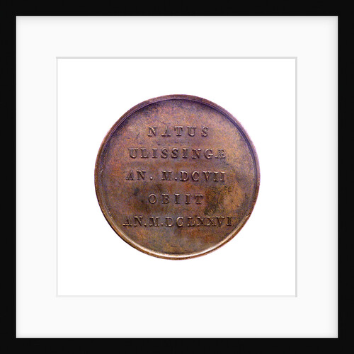Medal commemorating Admiral Michel Adrianzoon de Ruyter; reverse by J.H. Simon