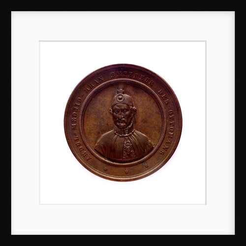 Medal commemorating the destruction of the Turkish fleet at Sinope, 1853; obverse by L.J. Hart