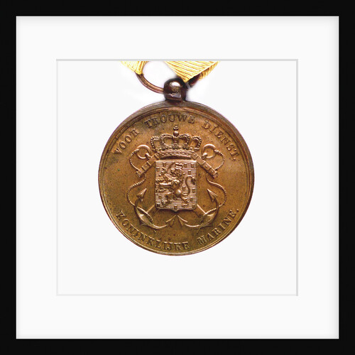 Medal commemorating the Dutch marine service; obverse by unknown