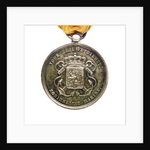 Medal commemorating the Dutch marine service; obverse by unknown