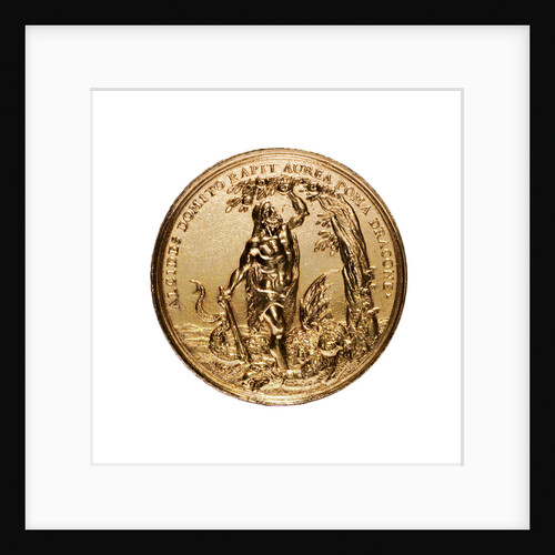 Medal commemorating the capture of Malvasia, 1690; obverse by F. Kleinert