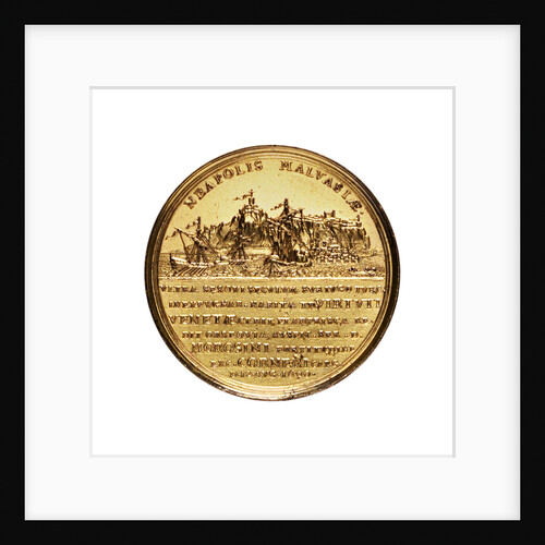 Medal commemorating the capture of Malvasia, 1690; reverse by F. Kleinert