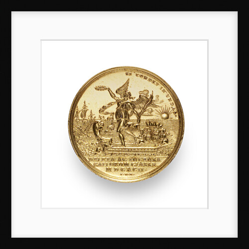 Medal commemorating the Battle of La Hogue, 1692; reverse by P.H. Muller