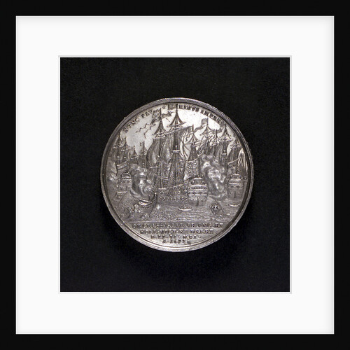 Medal commemorating the Battle of La Hogue, 1692; reverse by G. Hautsch