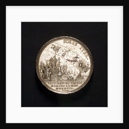 Medal commemorating the Battle of La Hogue, 1692; reverse by P.H. Muller