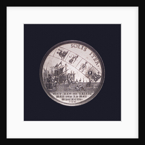 Medal commemorating the Battle of La Hogue, 1692; reverse by P.H. Muller