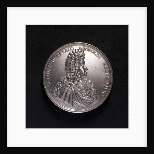 Medal commemorating the proposed departure of Archduke Charles III for Barcelona, 1700; obverse by M. Brunner