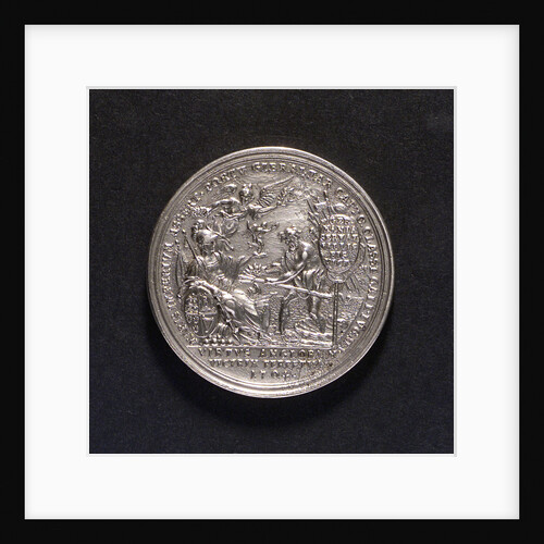 Medal commemorating British victories, 1704; reverse by P.H. Muller