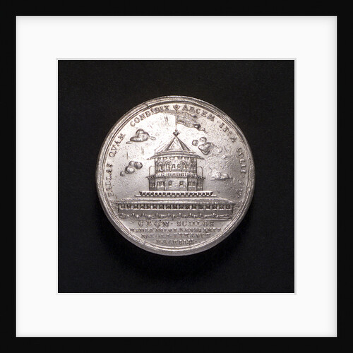 Medal commemorating the construction of the fortress of Cronstadt, 1704; obverse by P.H. Muller
