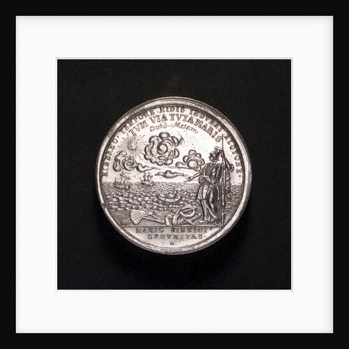 Medal commemorating the construction of the fortress of Cronstadt, 1704; reverse by P.H. Muller