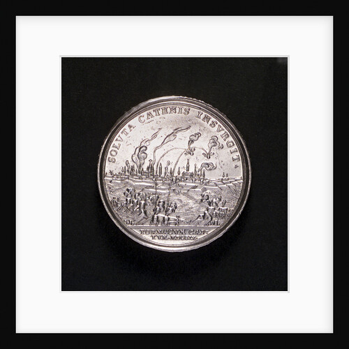 Medal commemorating the capture of Tournai, 1709; reverse by M. Brunner