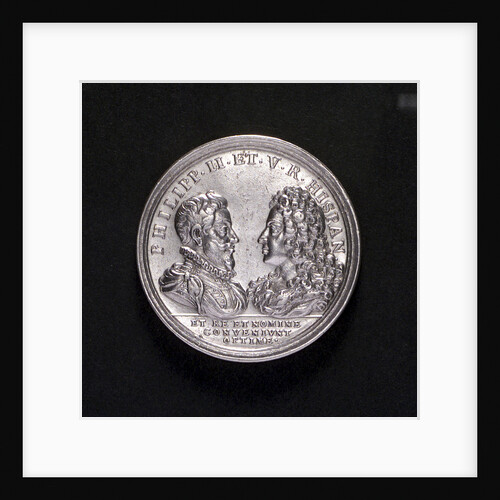 Medal commemorating the Battle of Cape Passaro and the Spanish Armada compared; obverse by G.W. Vestner