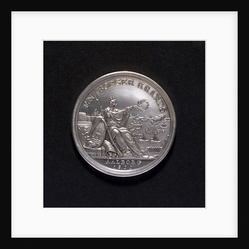 Medal commemorating the Battle of Copenhagen and the manning of the block-ships, 1801; obverse by D.F. Loos