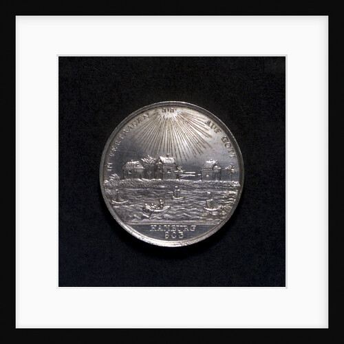 Medal commemorating Hamburg Millenary, 1803; obverse by D.F. Loos