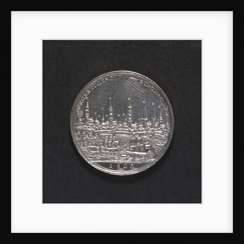 Medal commemorating Hamburg Millenary, 1803; reverse by D.F. Loos
