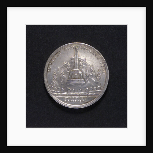 Medal commemorating the Monument to the Fallen at the Battle of Copenhagen; obverse by D.F. Loos