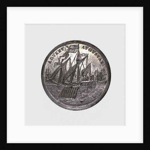 Medal commemorating the arrival of Princess Louisa of Mecklenburg-Güstrow for her marriage to the Crown Prince, 1695 by C. Schneider