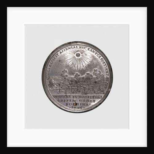 Medal commemorating the French coast bombarded, 1694; reverse by F. Kleinert