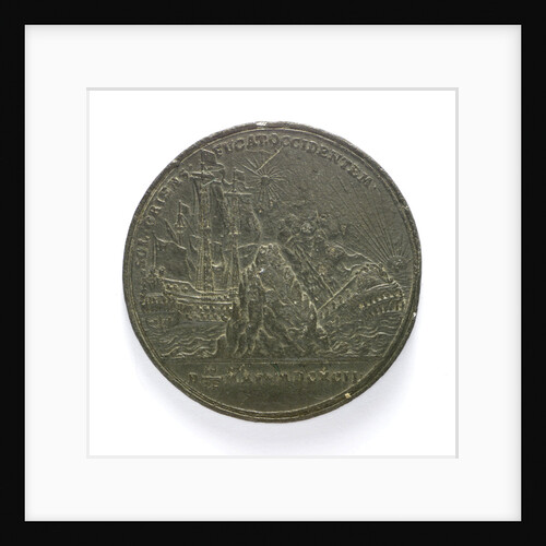 Medal commemorating the Battle of la Hogue, 1692; reverse by D.S.