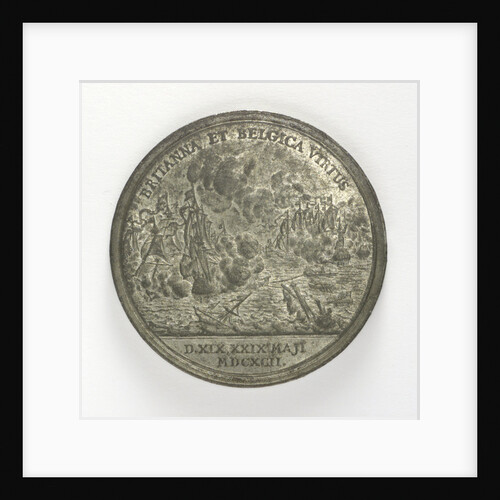 Medal commemorating the Battle of la Hogue, 1692; reverse by J. Smeltzing
