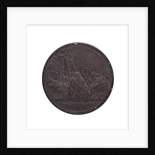 Medal commemorating the Battle of la Hogue, 1692; reverse by D.S.