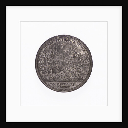Medal commemorating the Battle of la Hogue, 1692; reverse by J. Smeltzing