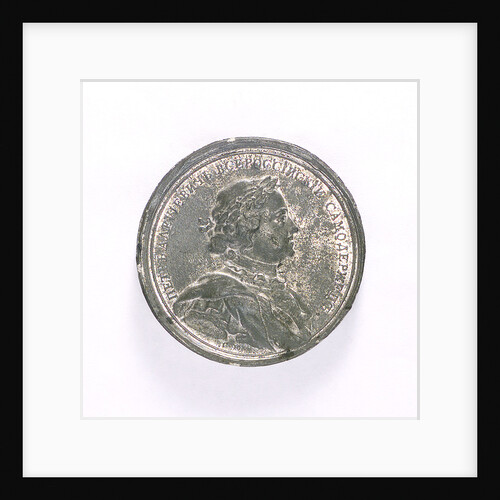 Medal commemorating the capture of Narva, 1704; obverse by S. Judin