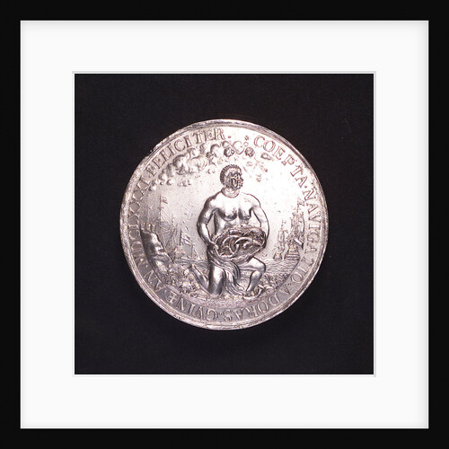 Medal commemorating the voyage to Guinea, 1681; obverse by unknown