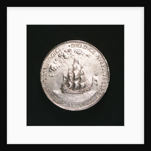 Medal commemorating the voyage to Guinea, 1681; reverse by unknown