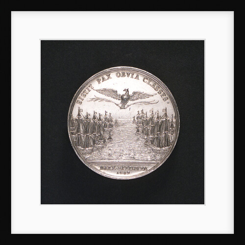 Medal commemorating the naval demonstration and the peace of Altona, 1689; reverse by A. Meibus
